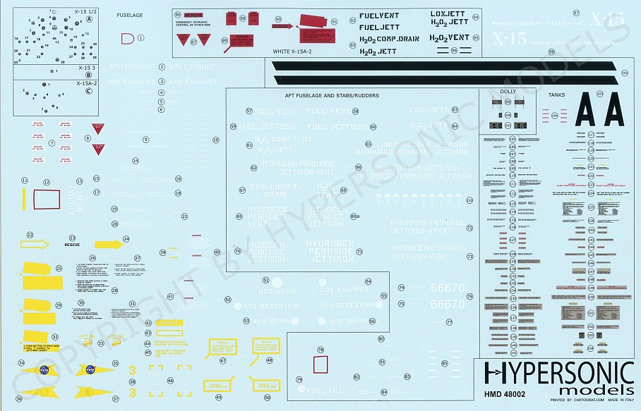 SOLD OUT: X-15 Stencils and Noseart