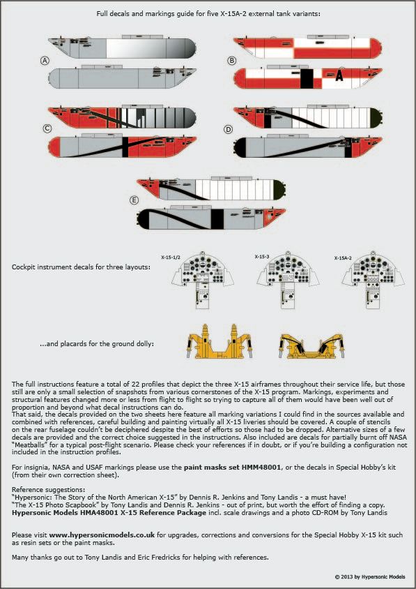 SOLD OUT: X-15 Stencils and Noseart